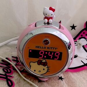 🖤2010 Hello kitty AM/FM PROJECTION CLOCK RADIO